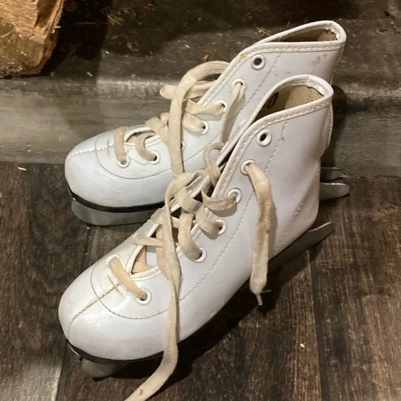 Kids | ice skates white (size 10Y) dual blades - Picture 2 of 7
